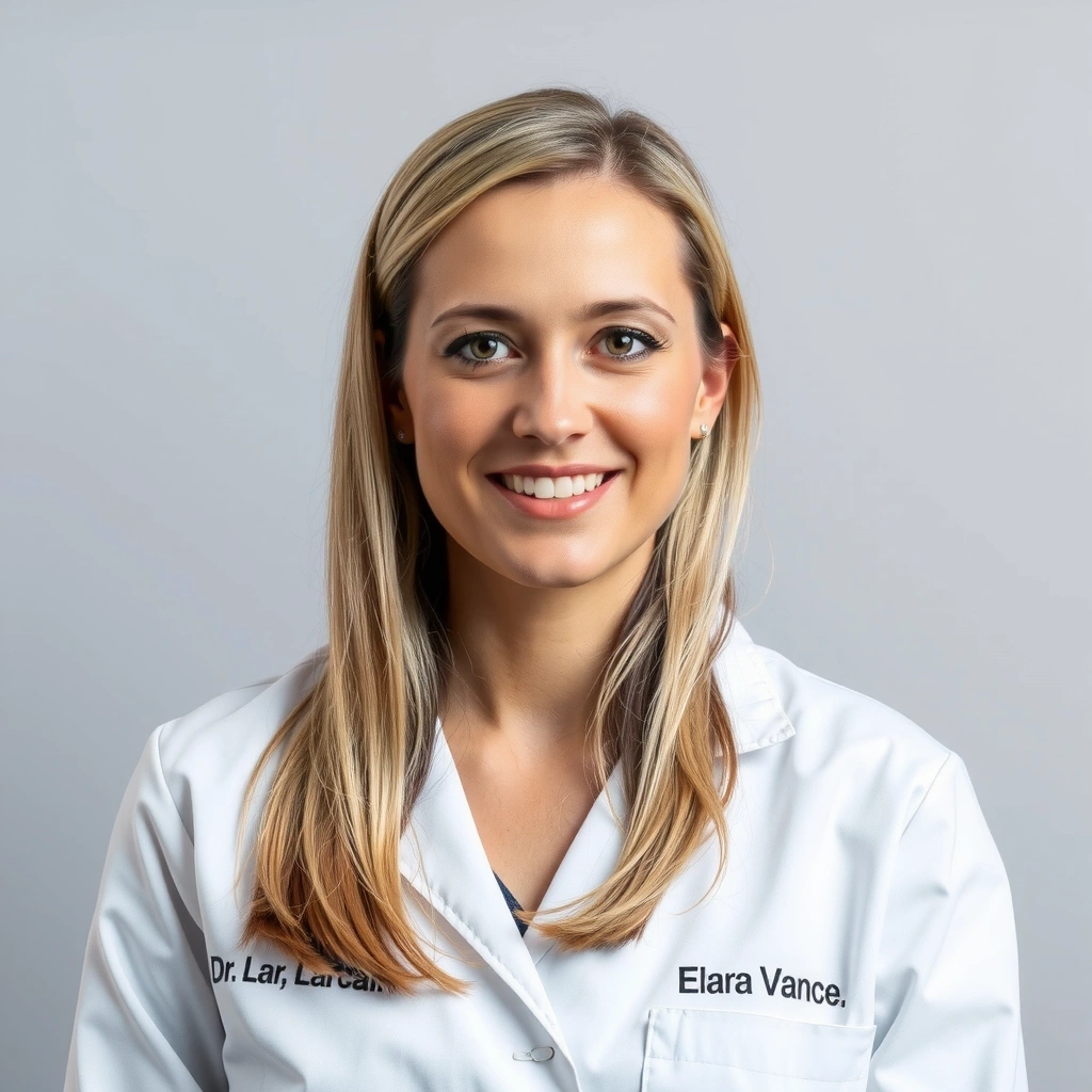 Portrait of Dr. Elara Vance, Chief Scientific Officer