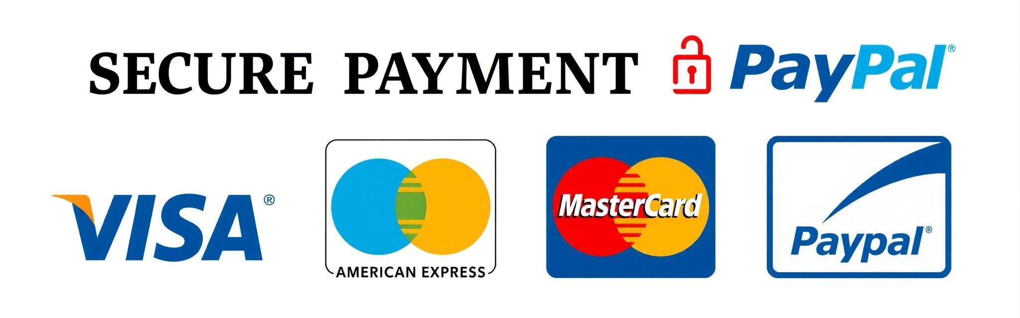 Secure payment logos