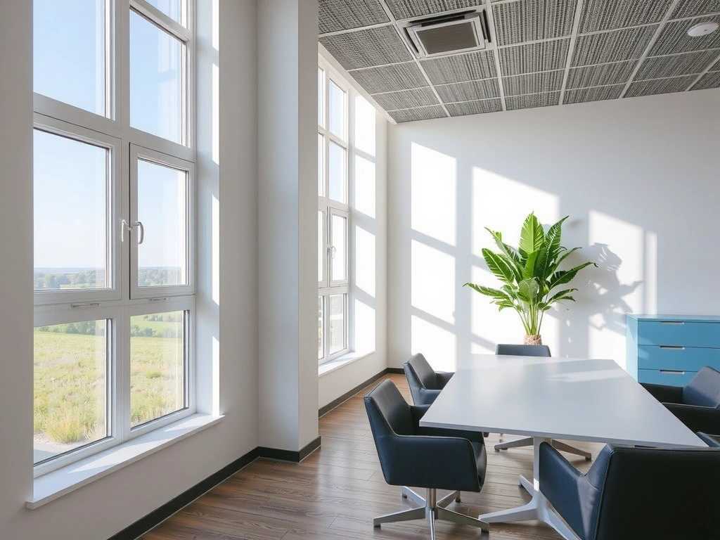 Modern office interior with natural light, representing a welcoming and professional environment for Premium Wellness